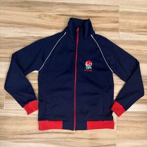 North Sails England Rugby Track Jacket Navy Blue Red Full Zip Mens Medium